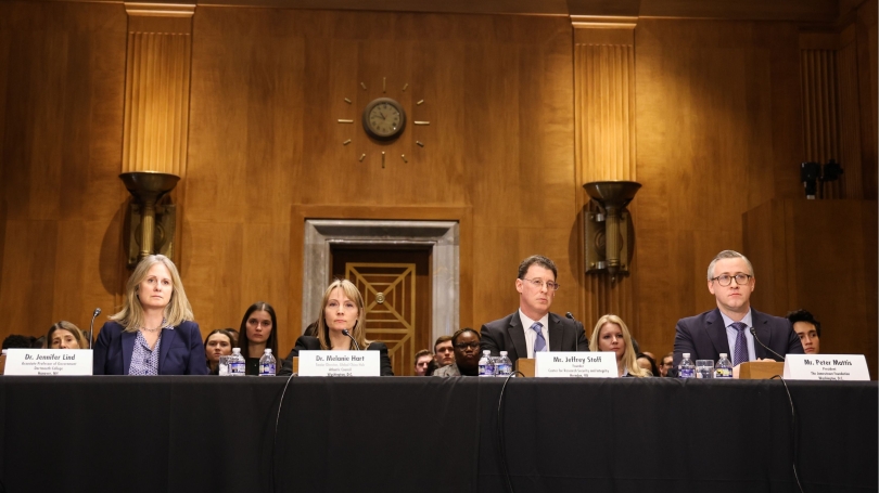 Professor Jennifer Lind testifies before the U.S. Senate Foreign Relations Committee.