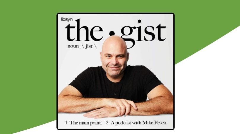 The Gist podcast logo image.